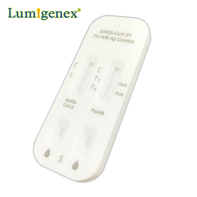 Rapid Test Kit Colloidal Gold Nasal Swab Lateral Flow สำหรับ Covid19 Flu A Flu B