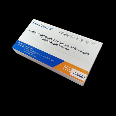 ผ้าเช็ดจมูก Covid19 Flu A Flu B Rapid Test Kit Colloidal Gold Influenza B