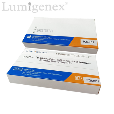 SARS-CoV-2 / Flu A Flu B Rapid Test Kit Colloidal Gold ใบรับรอง CE TGA Register