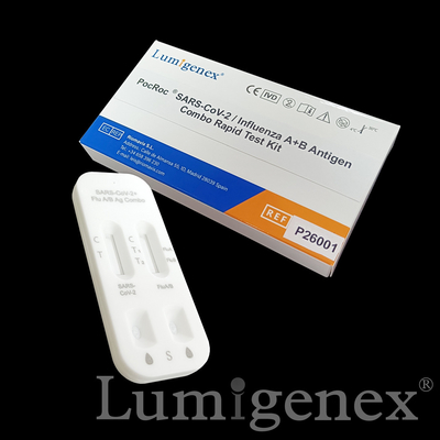 SARS-CoV-2 / Flu A Flu B Rapid Test Kit Colloidal Gold ใบรับรอง CE TGA Register
