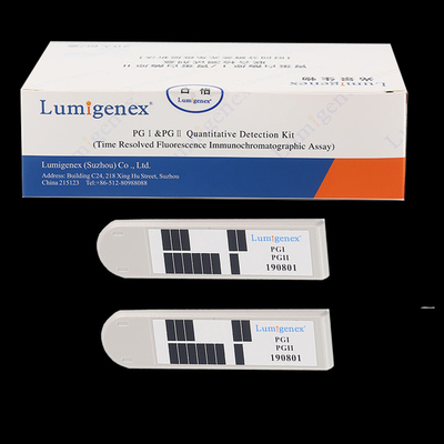 การทำงานของกระเพาะอาหาร วินิจฉัย Pepsinogen I / Pepsinogen II (PGI / PGII) Combo Test Kit ตรวจเลือดครบส่วน การติดเชื้อในปอด
