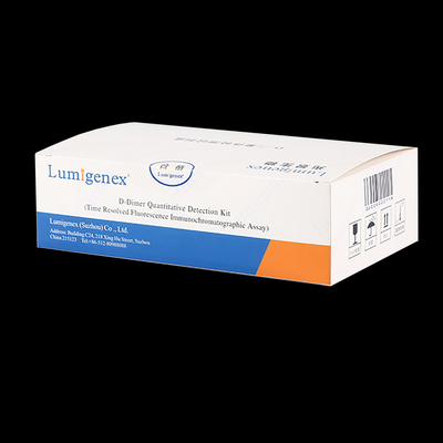 ชุดทดสอบ ISO13485 POC D-Dimer ในเลือดครบส่วนโดย TRFIA Technology Cardiac Marker