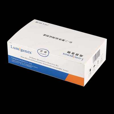 ชุดทดสอบ ISO13485 POC D-Dimer ในเลือดครบส่วนโดย TRFIA Technology Cardiac Marker