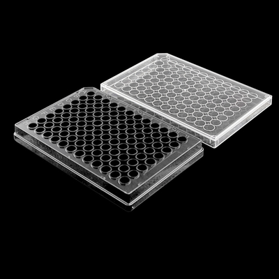 พลาสติก PP ที่ผ่านการรับรองจาก USP 96 Well Elisa Plate แผ่นพลาสติกในห้องปฏิบัติการ