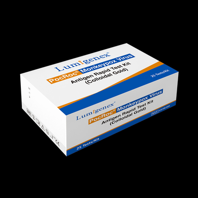 CE Registered Monkeypox Virus Rapid Antigen ชุดทดสอบ Colloidal Gold ความแม่นยำสูง