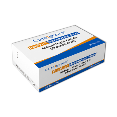 CE Registered Monkeypox Virus Rapid Antigen ชุดทดสอบ Colloidal Gold ความแม่นยำสูง