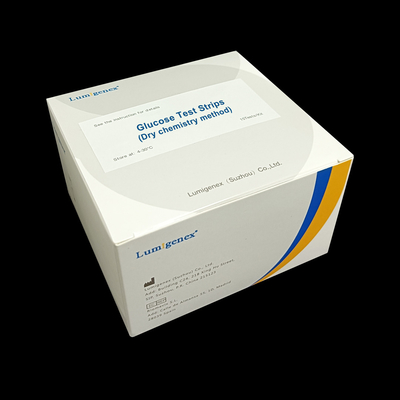 แถบทดสอบกลูโคสวิธีเคมีแห้งสำหรับ Lumigenex Glucose ISO13485