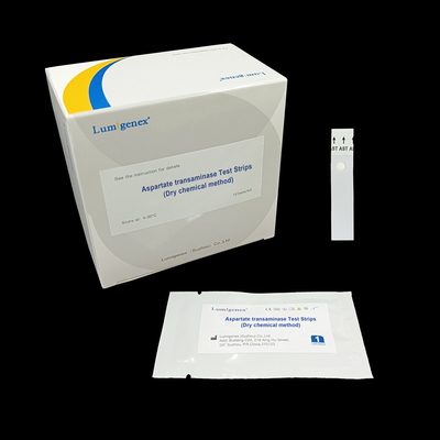 แถบทดสอบไบโอมาร์คเกอร์สำหรับการบาดเจ็บที่ตับ Aspartate Transaminase พร้อมเครื่องวิเคราะห์เคมีแห้ง