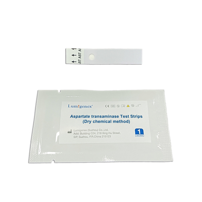 IVD Test Reagent Aspartate transaminase Test Strips วิธีเคมีแห้ง