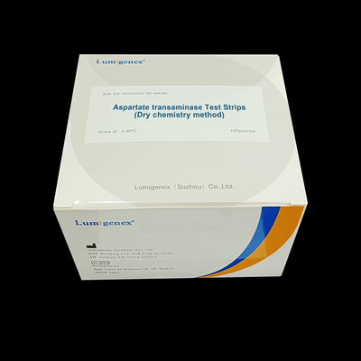 IVD Test Reagent Aspartate transaminase Test Strips วิธีเคมีแห้ง