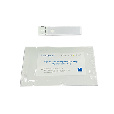 การตรวจสอบสภาพเบาหวาน Glycosylated Hemoglobin Test Strips วิธีเคมีแห้ง