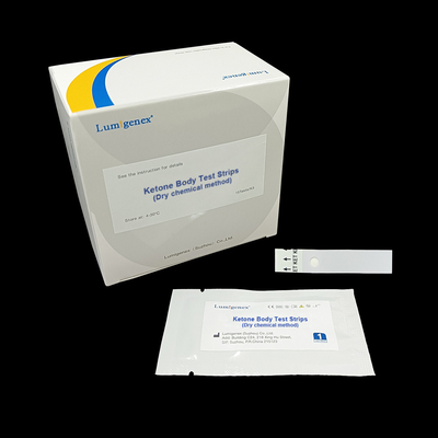 แถบทดสอบคีโตนที่ได้รับการรับรองจาก CE POCT รีเอเจนต์วินิจฉัยโรคเบาหวาน Ketoacidosis