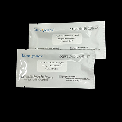 Helicobacter Pylori Antigen Rapid Test Cassette ตัวอย่างอุจจาระ ตัวอย่างอุจจาระ HP Rapid Test CE อนุมัติ