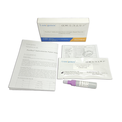ชุดทดสอบอย่างรวดเร็วของแอนติเจนคอลลอยด์ Helicobacter Pylori อุจจาระตัวอย่างอุจจาระ