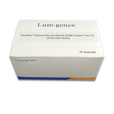 FOB Rapid Test Kit Colloidal Gold วินิจฉัยเลือดออกในระบบทางเดินอาหาร ได้รับการรับรอง CE