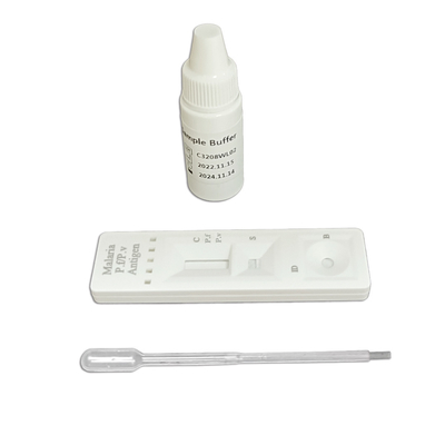 Malaria PF PV Antigen Rapid Test Strip คอลลอยด์โกลด์ CE ที่ลงทะเบียนแล้ว