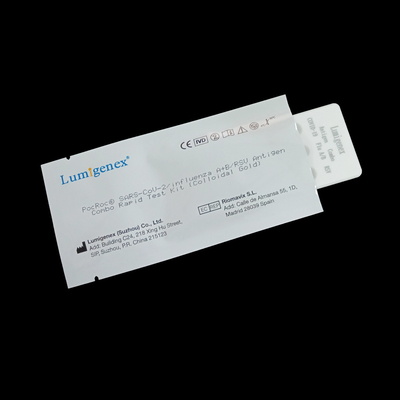Influenza A+B / RSV Antigen Combo Rapid Test Kit Covid-19 ตลับทดสอบทองคำคอลลอยด์สำหรับใช้ในบ้าน