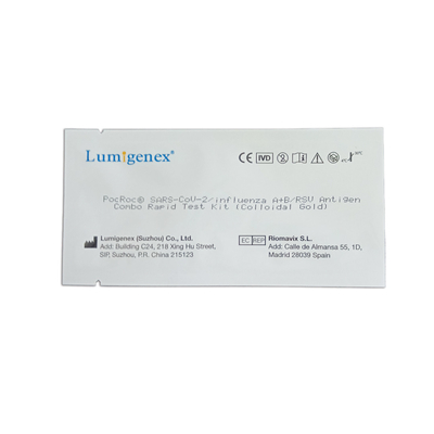 RSV Antigen Combo Rapid Test Kit ตรวจหาเชื้อโควิด 19 ไข้หวัดใหญ่ A ไข้หวัดใหญ่ B โดยวิธีคอลลอยด์โกลด์