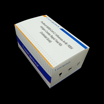 Influenza A+B / RSV Antigen Combo Rapid Test Kit Covid-19 ตลับทดสอบทองคำคอลลอยด์สำหรับใช้ในบ้าน