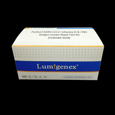 SARS-CoV-2 / ไข้หวัดใหญ่ A+B/RSV Antigen Combo Rapid Test Kit Colloidal Gold CE Registered Antigen Rapid Test Kit