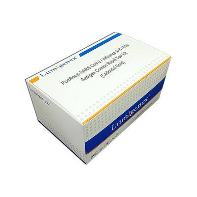 ชุดตรวจโควิด 19 / ไข้หวัดใหญ่ A+B / RSV Antigen Combo Rapid Colloidal Gold