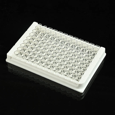วัสดุสิ้นเปลือง PCR ที่ถอดออกได้ PP 96 Well Elisa Plate สำหรับห้องปฏิบัติการ