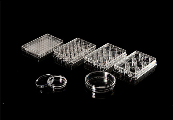 ISO13485 Polystyrene PCR วัสดุสิ้นเปลือง 6 แผ่นเพาะเซลล์