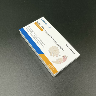 ชุดทดสอบ Antigen Rapid Test Kits สำหรับ SARS-CoV2 ด้วยตนเองแบบแพ็คเกจเดียวในฝรั่งเศส