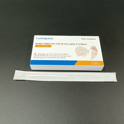 ชุดทดสอบ Antigen Rapid Test Kits สำหรับ SARS-CoV2 ด้วยตนเองแบบแพ็คเกจเดียวในฝรั่งเศส