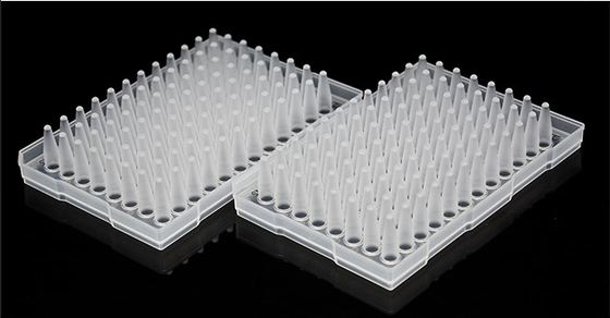 ABI จานเพาะเชื้อแบบใช้แล้วทิ้ง 0.2ml PCR 96 Well Plate Height Skirt