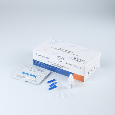 ชุดตรวจแอนติบอดีในเลือดปลายนิ้ว10μL, CE Rapid Test Kit IgM IgG