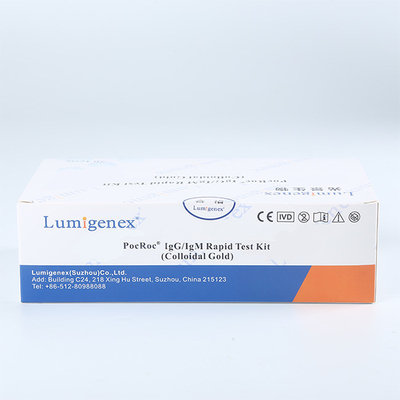 ชุดตรวจแอนติบอดีในเลือดปลายนิ้ว10μL, CE Rapid Test Kit IgM IgG