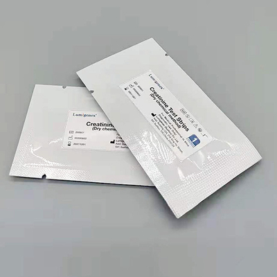 แถบทดสอบ Creatinine แบบเคมีแห้ง OEM ผ่านการรับรองจาก CE สำหรับโรงพยาบาล