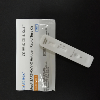 ชุดทดสอบแอนติเจนอย่างรวดเร็วของ Covid-19 (คอลลอยด์โกลด์) สำหรับใช้ในทางการแพทย์กับ CE