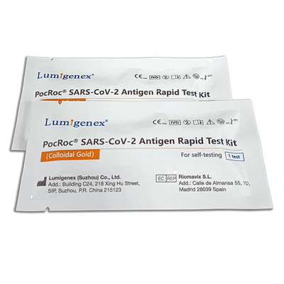 ชุดทดสอบอย่างรวดเร็วของแอนติเจน SARS-CoV-2 สำหรับการทดสอบด้วยตนเอง ได้รับการรับรอง CE