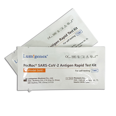 15 นาที SARS-CoV-2 Antigen Rapid Test Kit Nasal Swab ใช้ในบ้าน